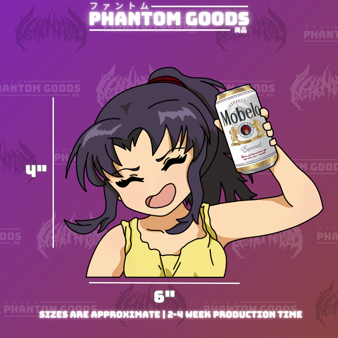 Misato - Drinking Sticker