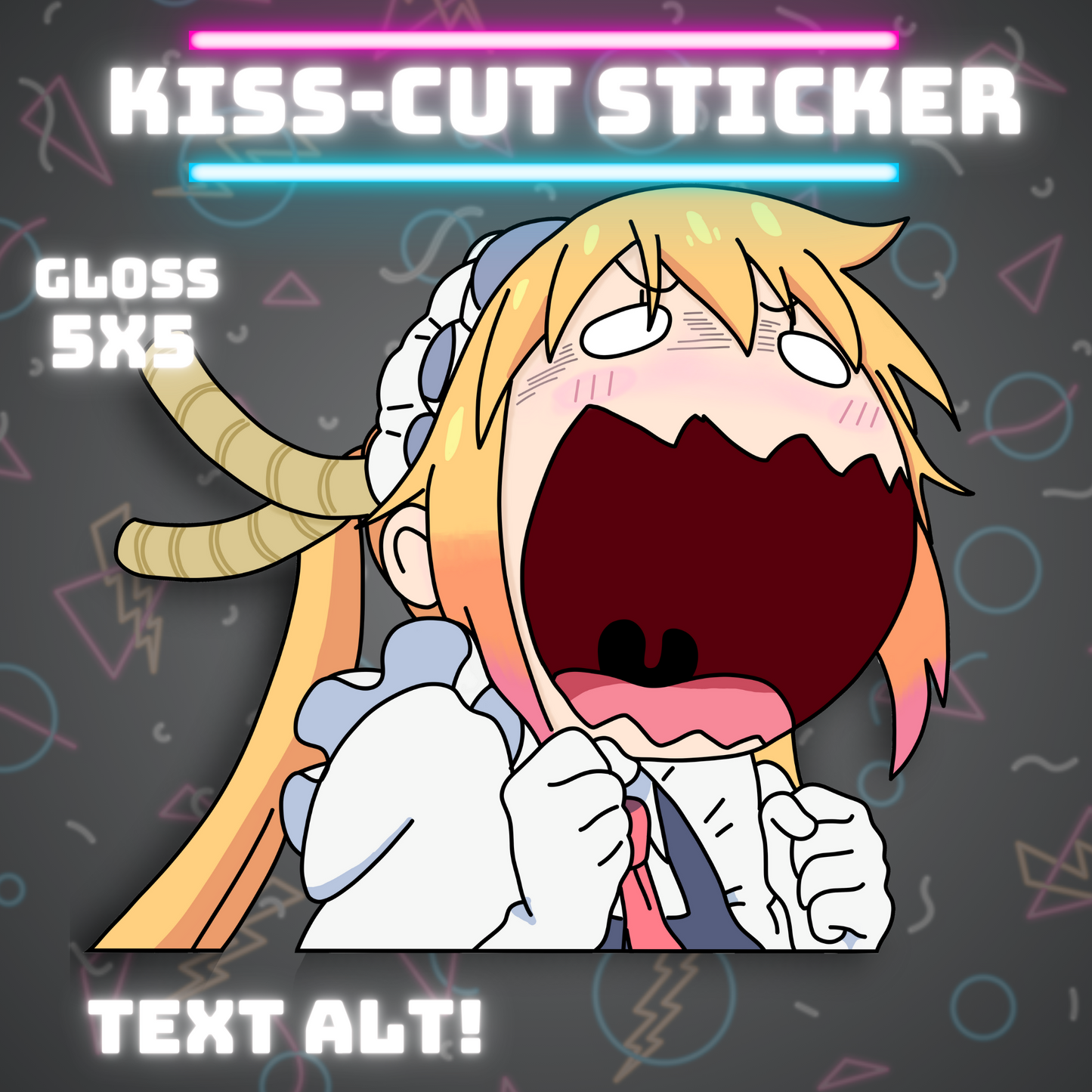 Tohru Peeker Sticker - Miss kobayashi's Dragon Maid Sticker