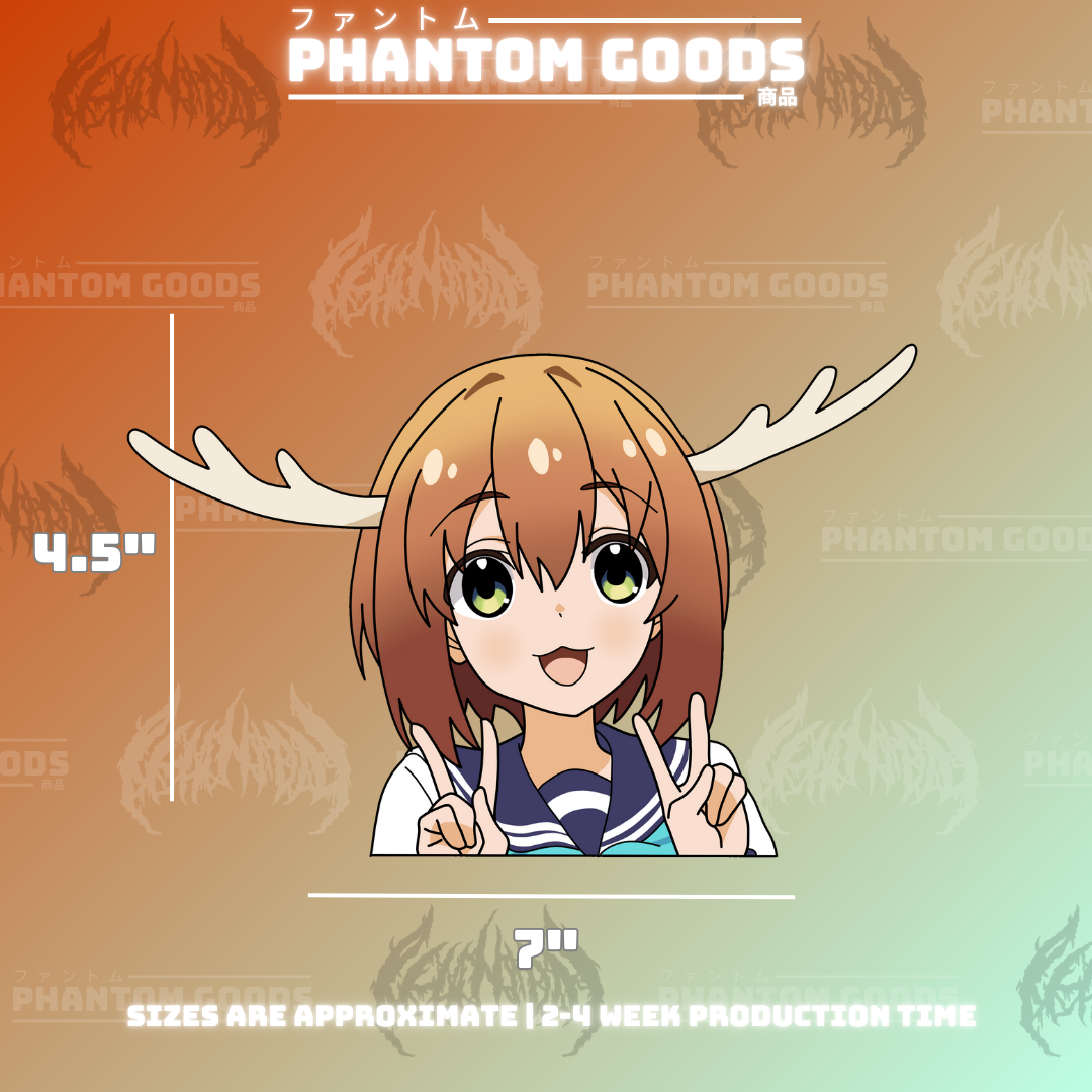 Noko Shikanoko Peeker Sticker - My Deer Friend Nokotan Sticker