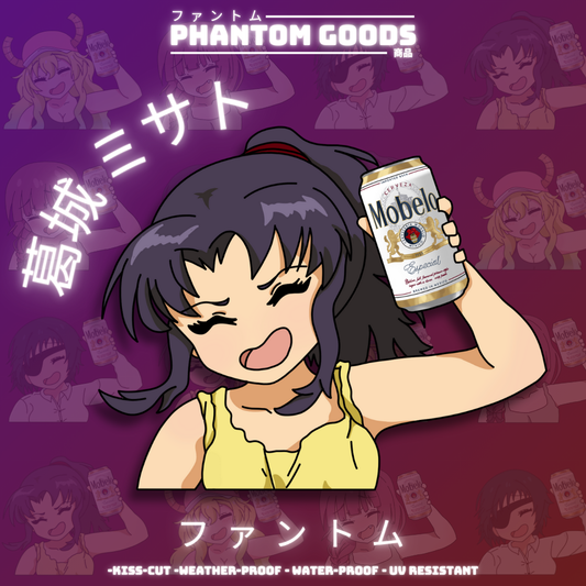 Misato - Drinking Sticker