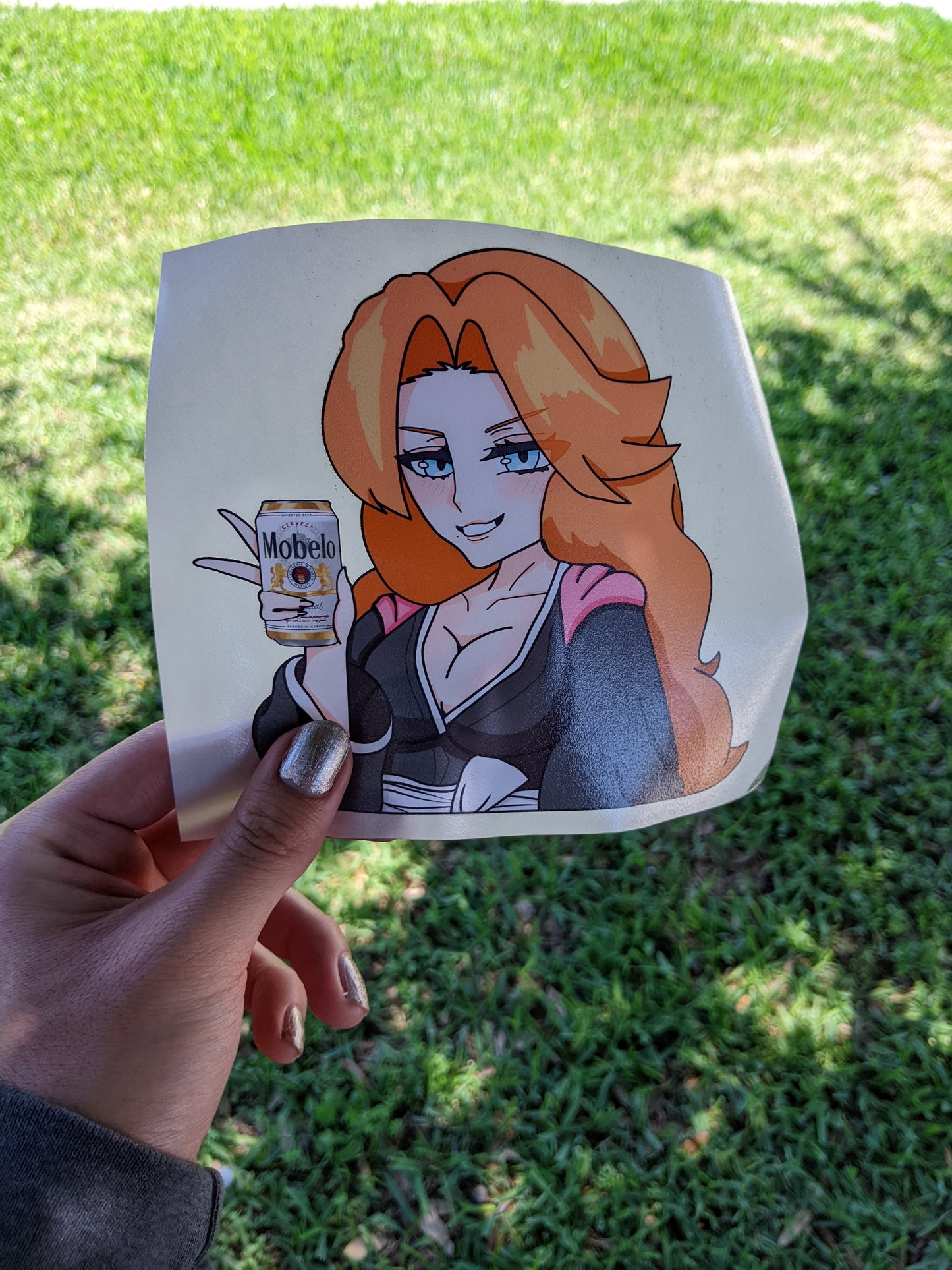 Rangiku Drinking Sticker - Peeker