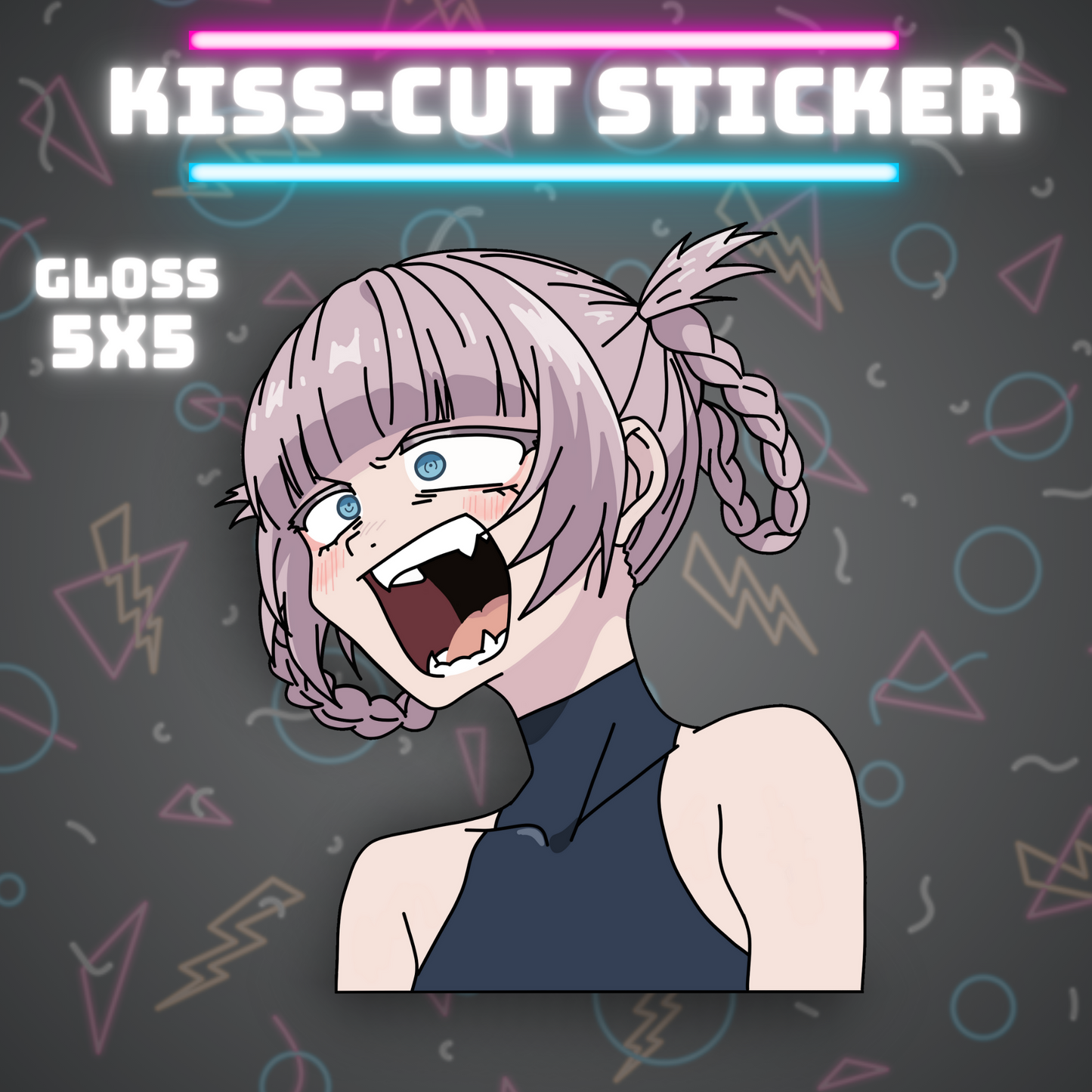 Nazuna Yelling Peeker Sticker - Call of the Night Sticker